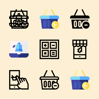 Online Shopping icons pack