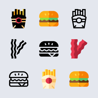 Fast Food icons pack