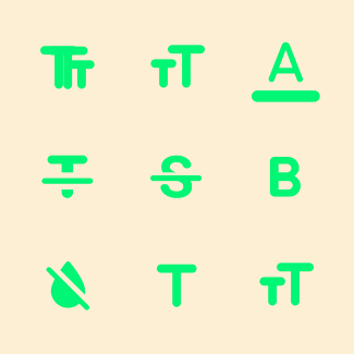 Spreadsheet - Text Edit & Colors icons pack