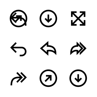 Arrows icons pack