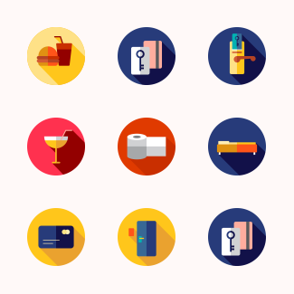 Hotel icons pack