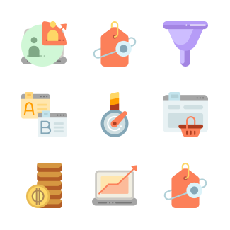SEO and Online Marketing icons pack