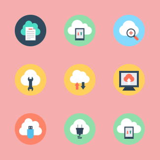 Cloud Computing icons pack