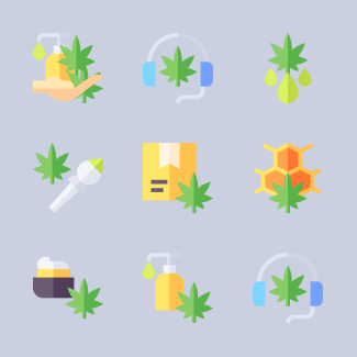 Cannabis icons pack