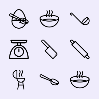 Cooking Instructions icons pack