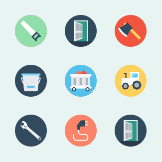 Construction icons pack