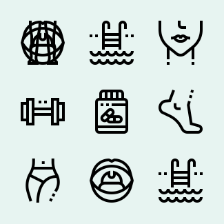 Body and Fitness icons pack