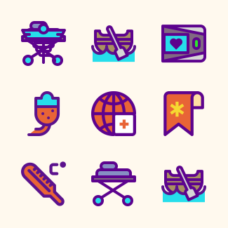 Emergency icons pack