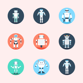 Robotics icons pack