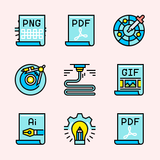 Web and Graphic Design icons pack