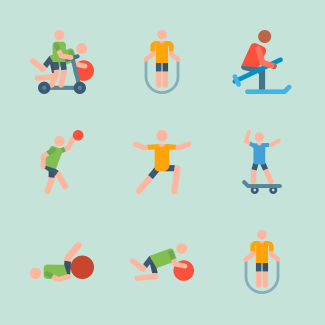 Fitness icons pack