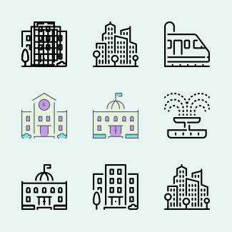 City icons pack