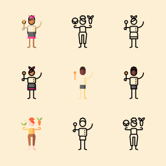 Instagram Food Stories icons pack