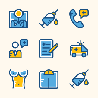 Medical and Health icons pack