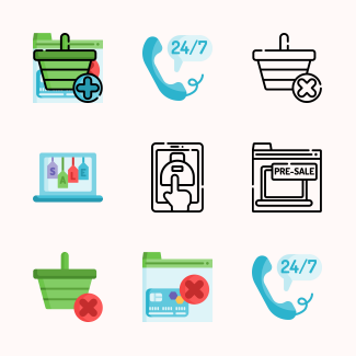 Online Shopping icons pack