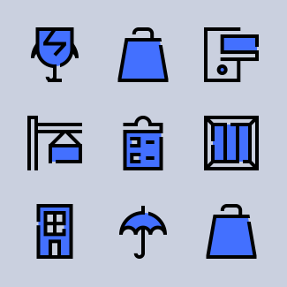 Logistic icons pack