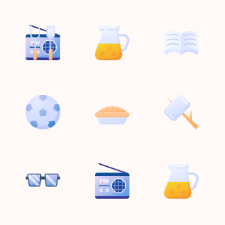 Picnic icons pack