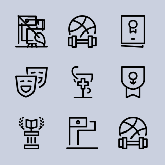 University icons pack